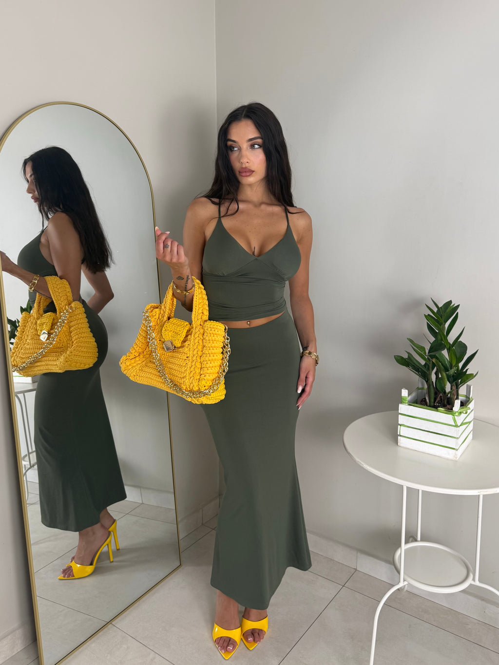 CORDSET MICHELLE VERDE MILITARE