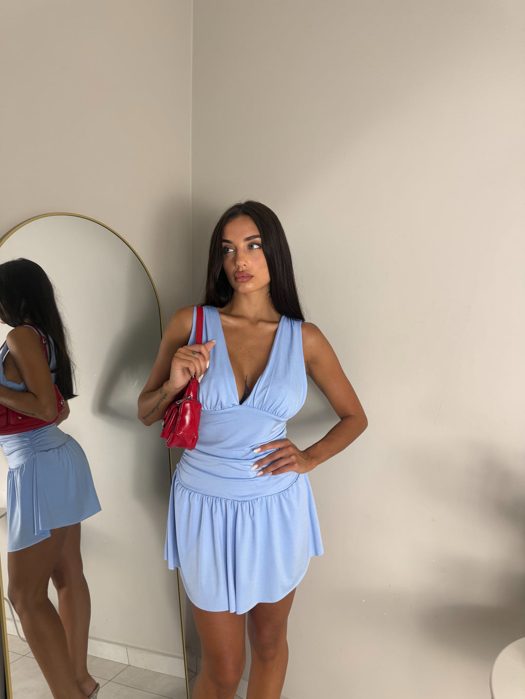 DRESS AURORA CELESTE