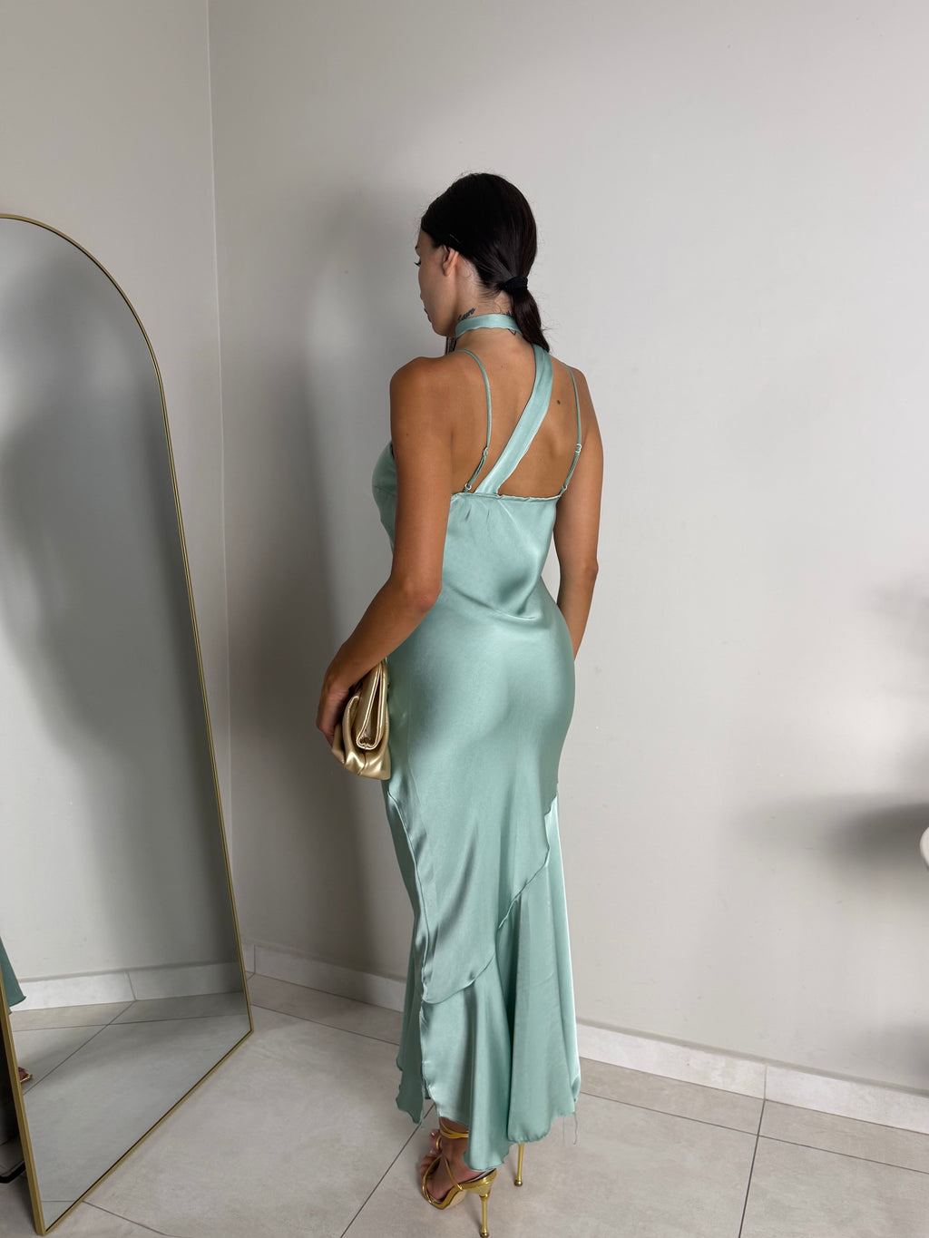 DRESS YVONNE VERDE ACQUA