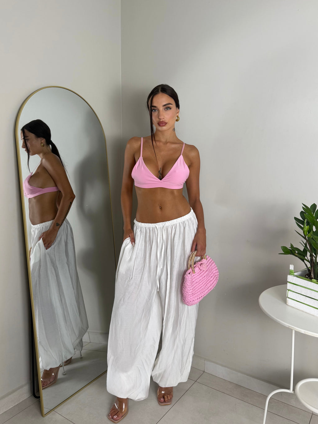 PANTALONE MARBELLA BIANCO