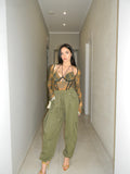 PANTALONE CARGO VERDE MILITARE