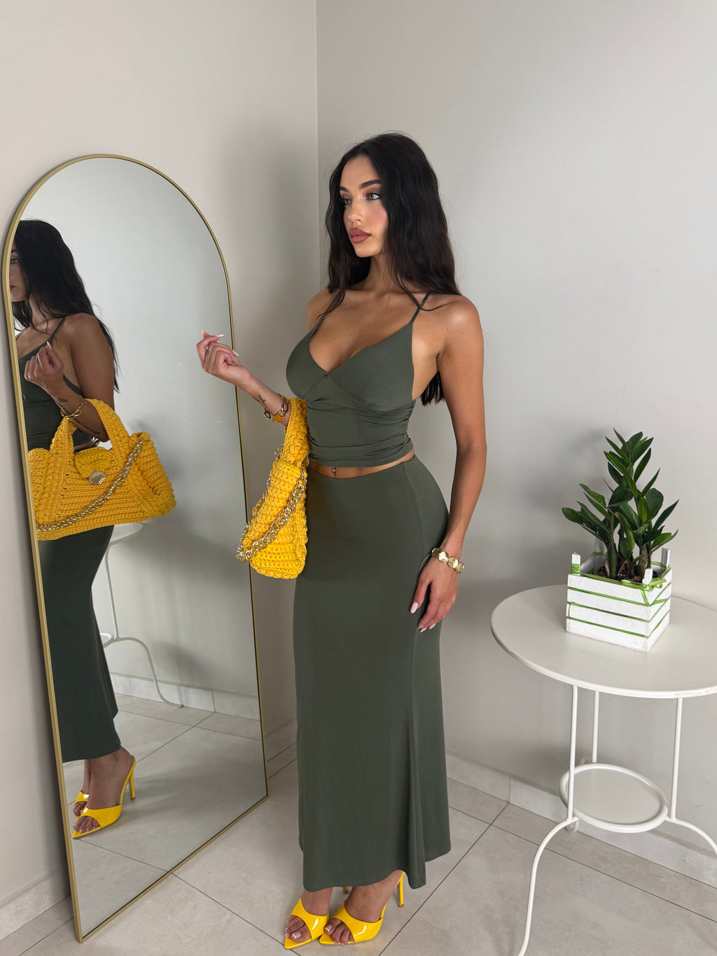 CORDSET MICHELLE VERDE MILITARE