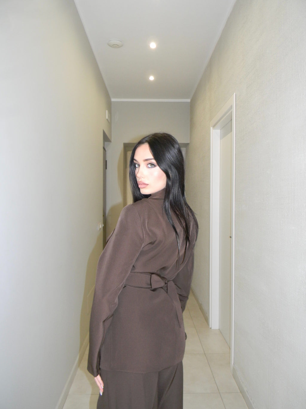 TAILLEUR SHINE MARRONE