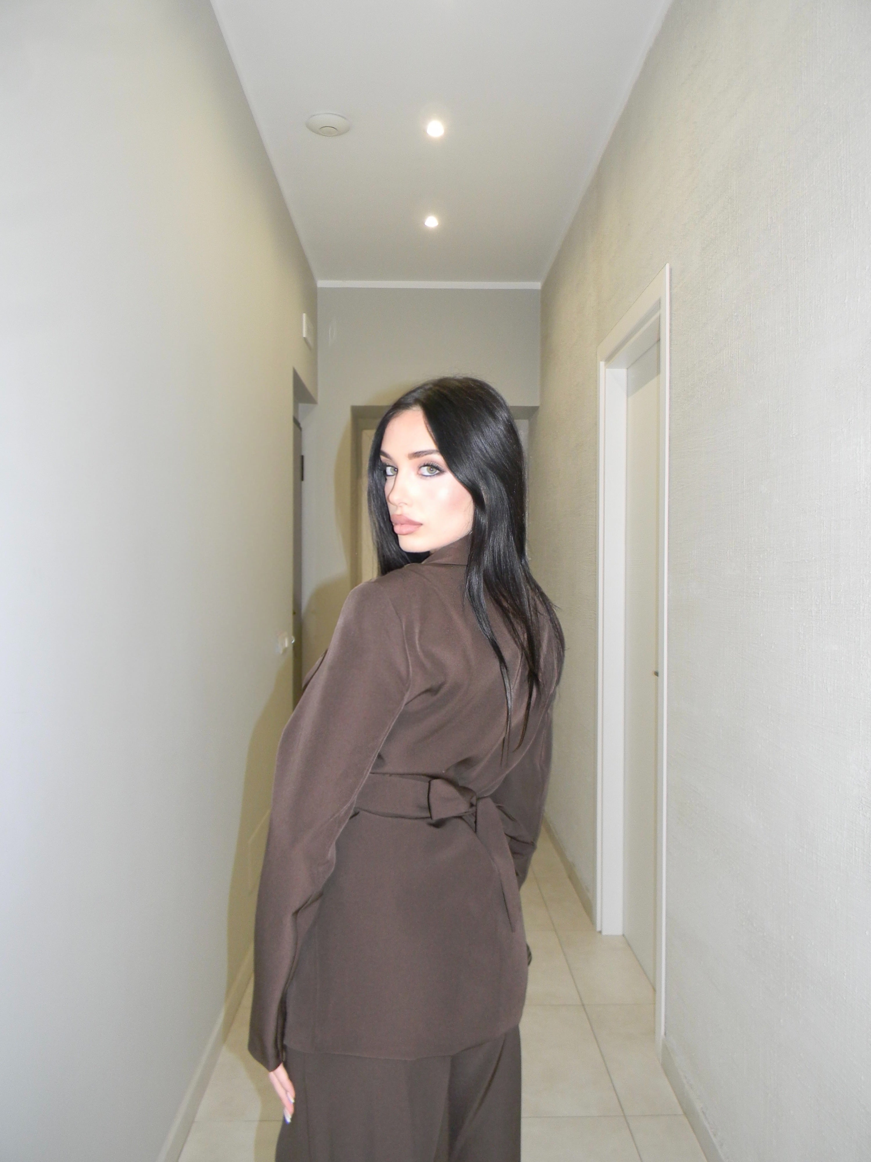 TAILLEUR SHINE MARRONE