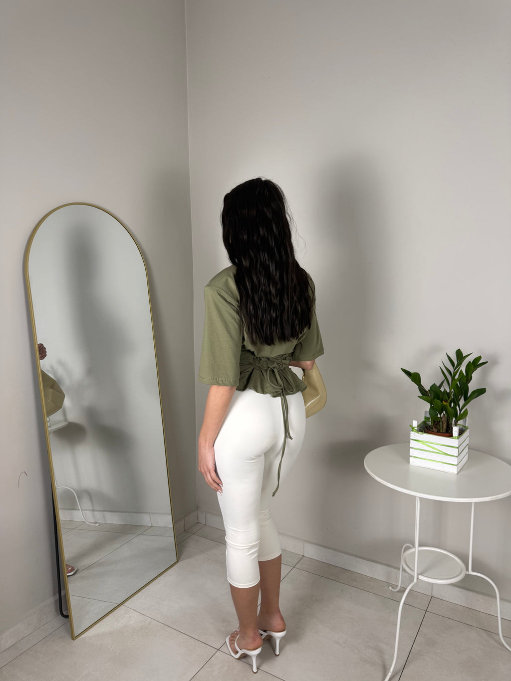LEGGINS CAPRI PANNA