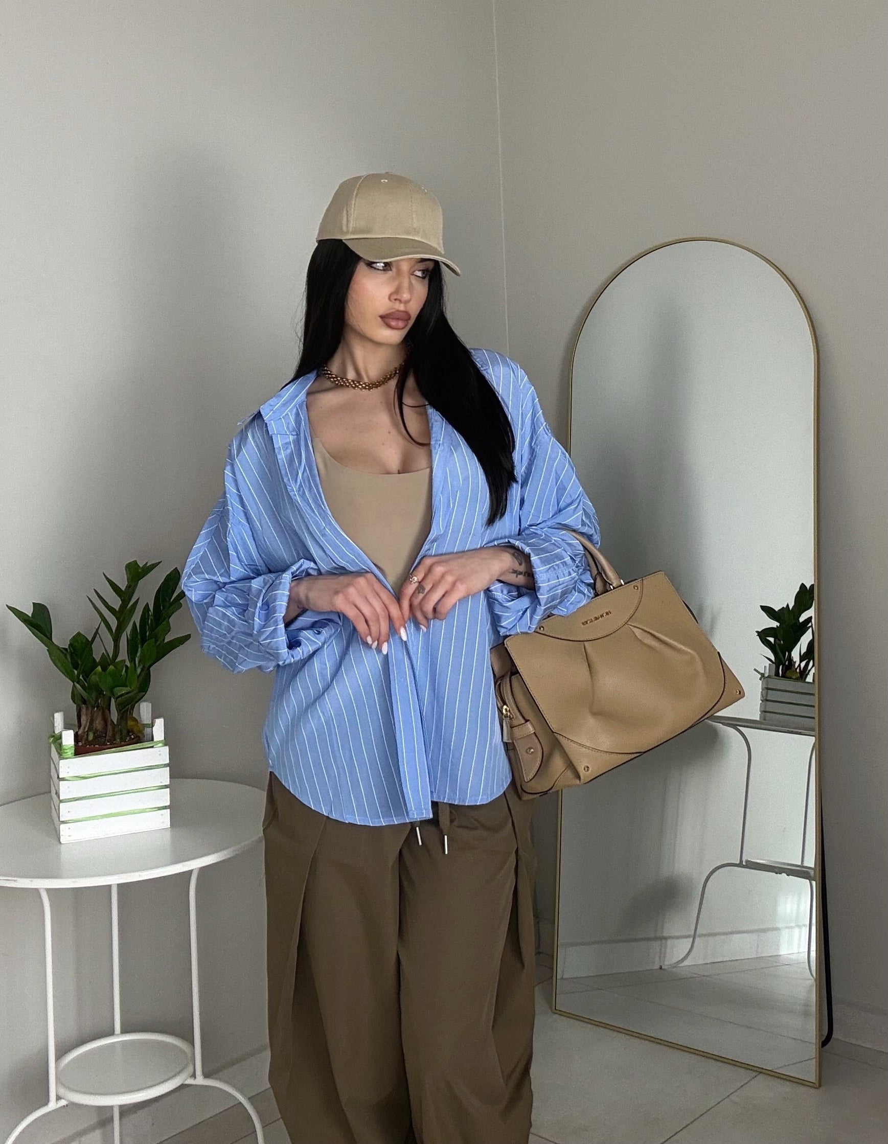 CAMICIA CELESTE