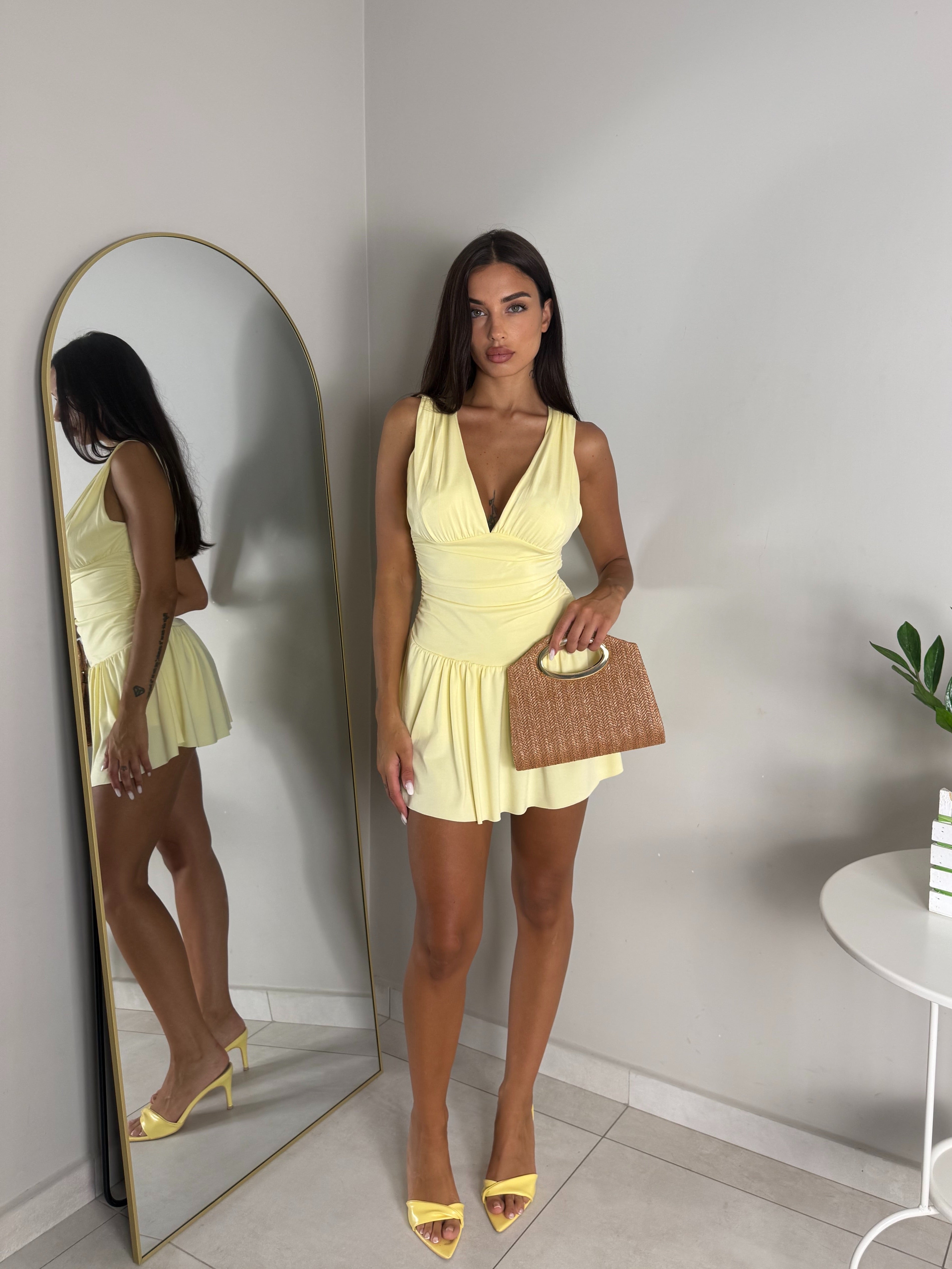 DRESS AURORA GIALLO
