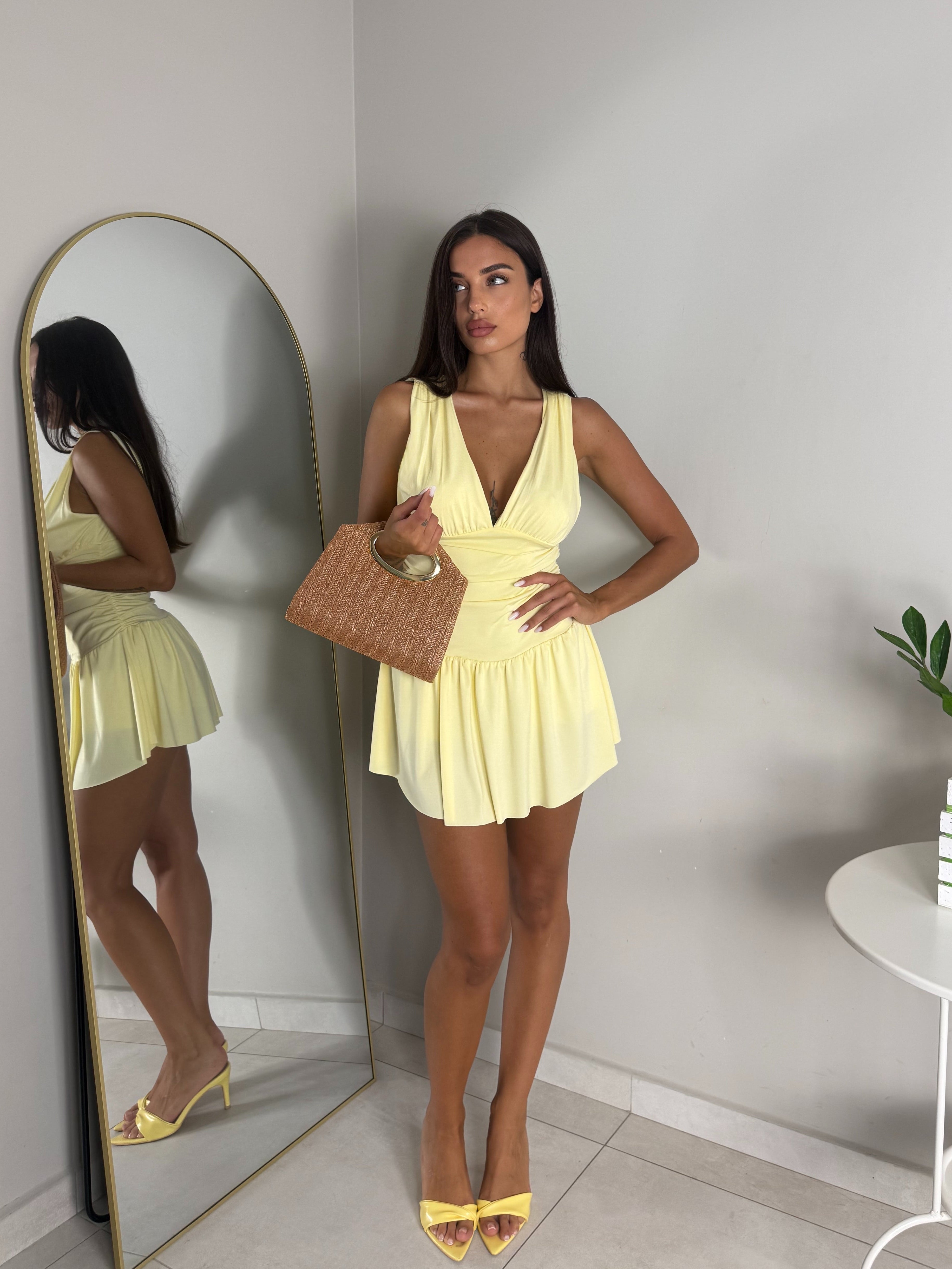 DRESS AURORA GIALLO