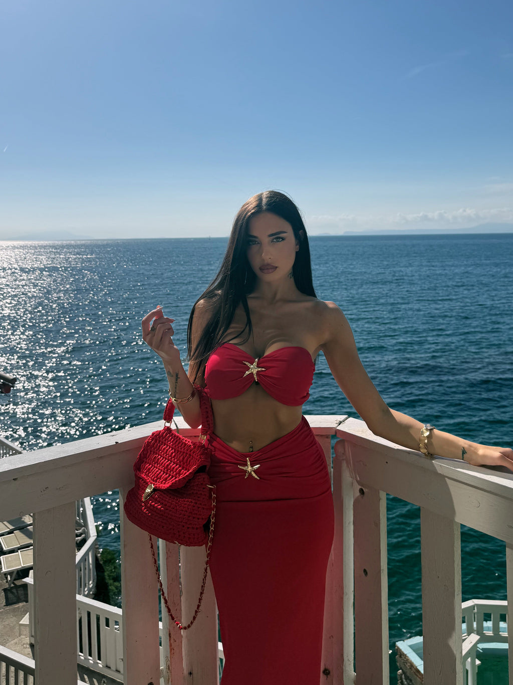 CORDSET ARIEL ROSSO