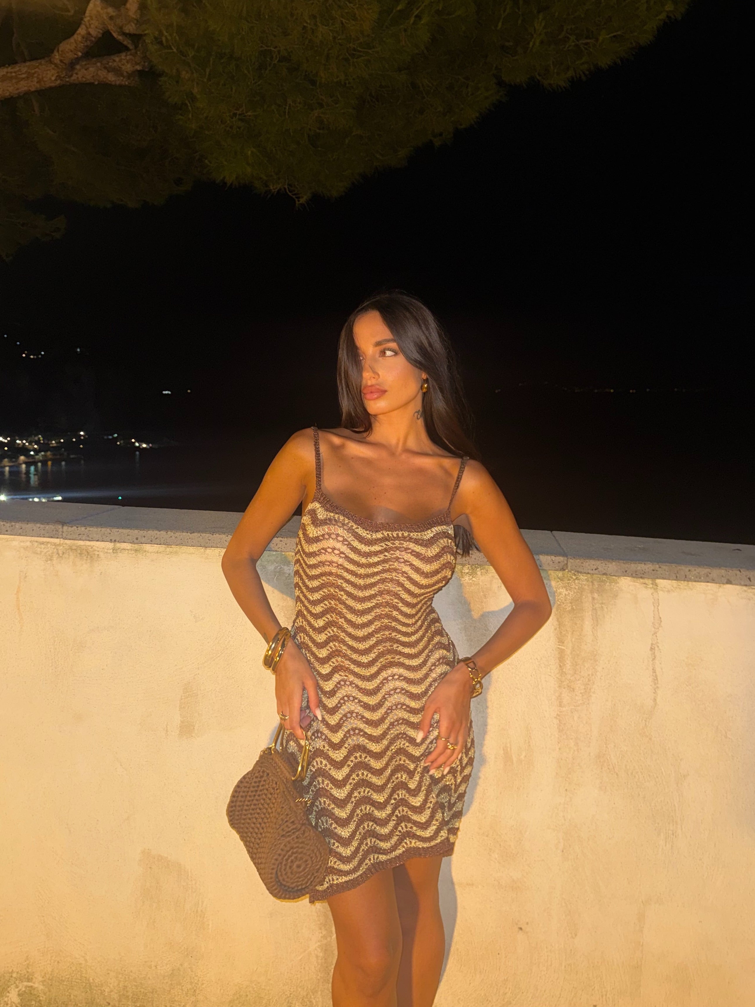 DRESS LUCE MARRONE