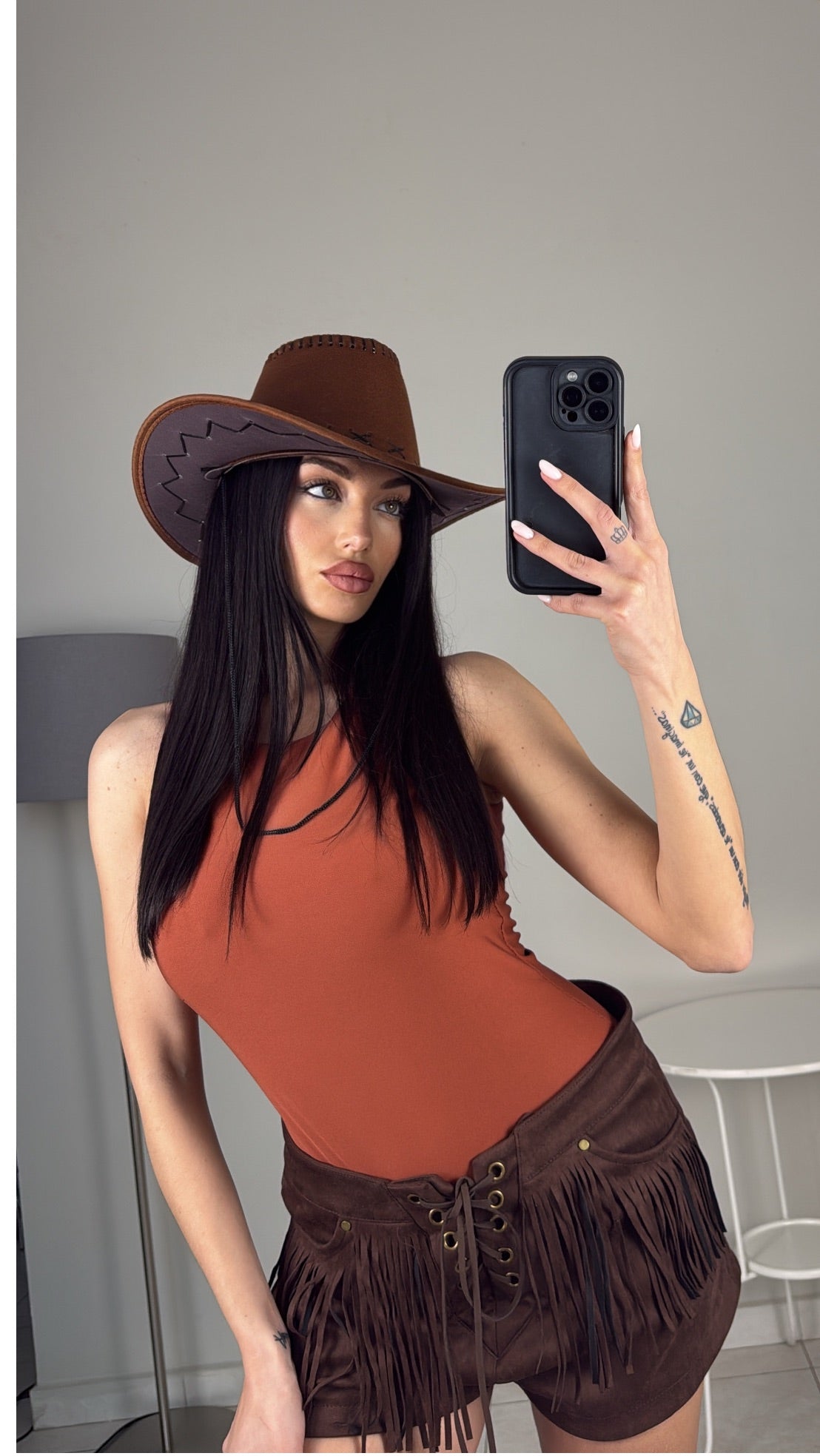 CAPPELLO COWGIRL MATTONE