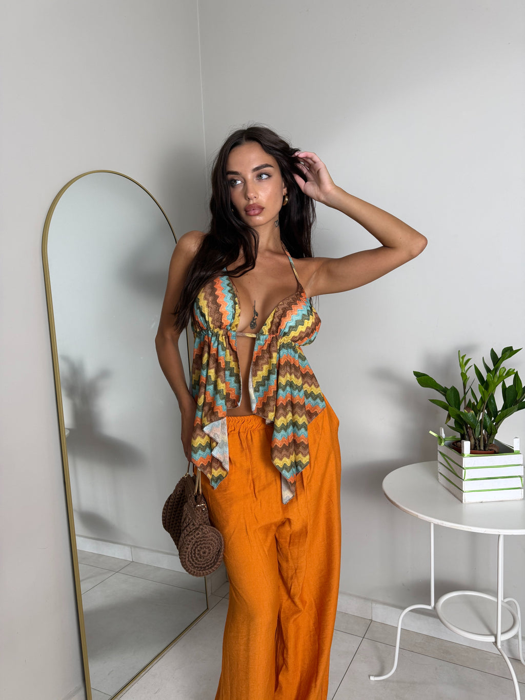 TOP STILE MISSONI ARANCIO