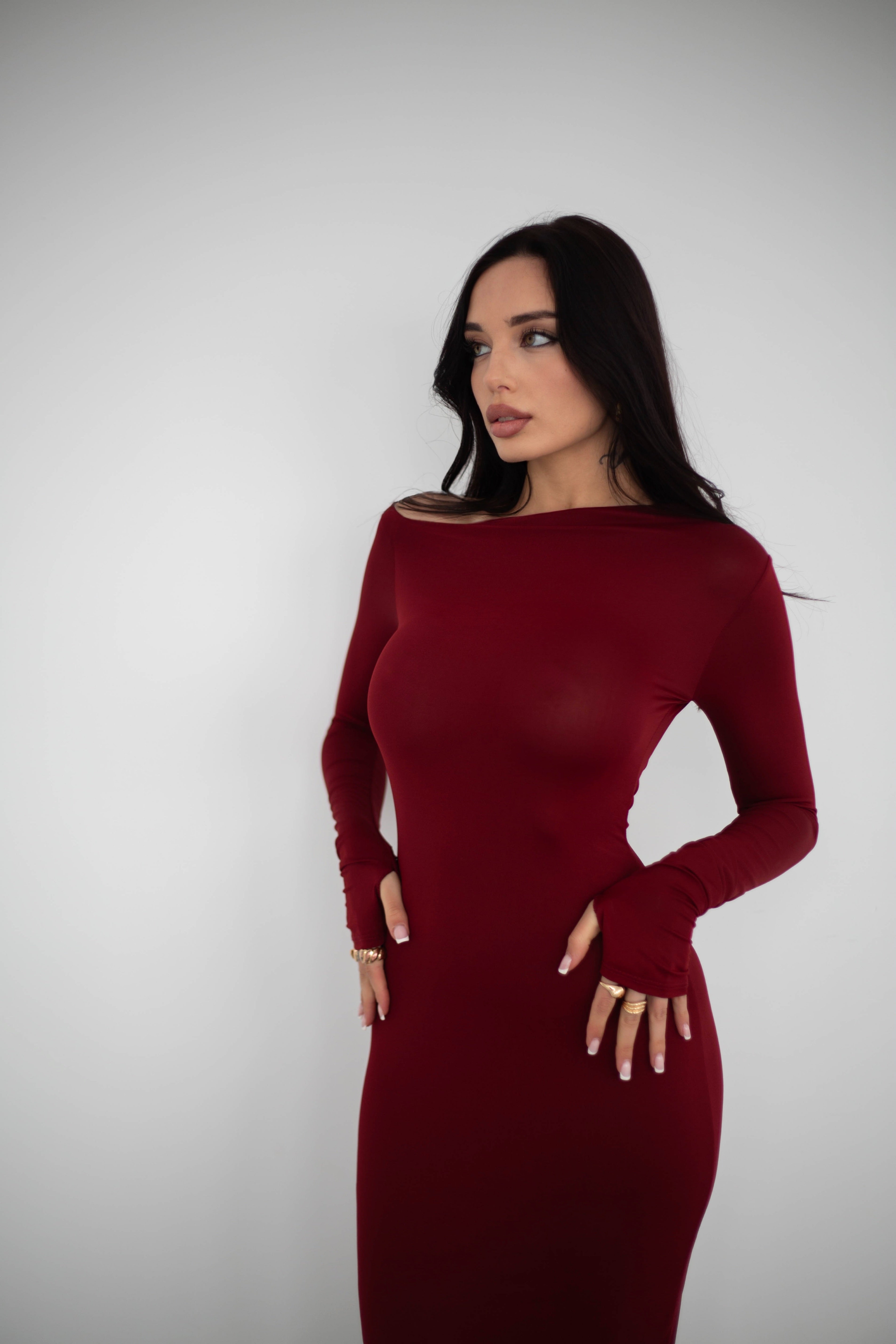DRESS SELENA ROSSO