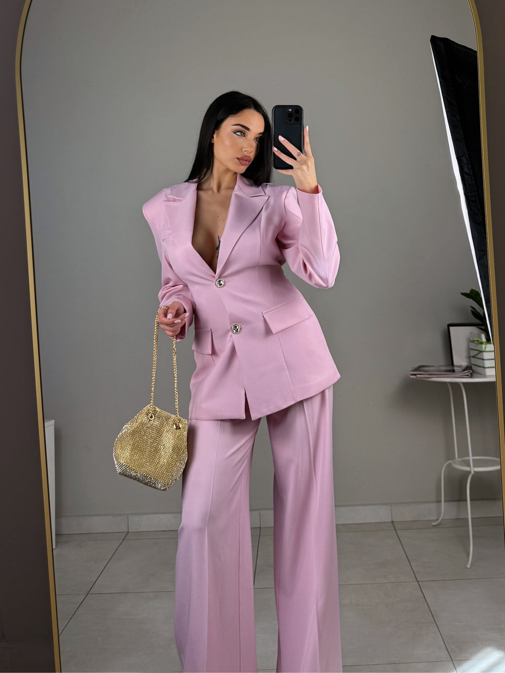 TAILLEUR SHINE ROSA