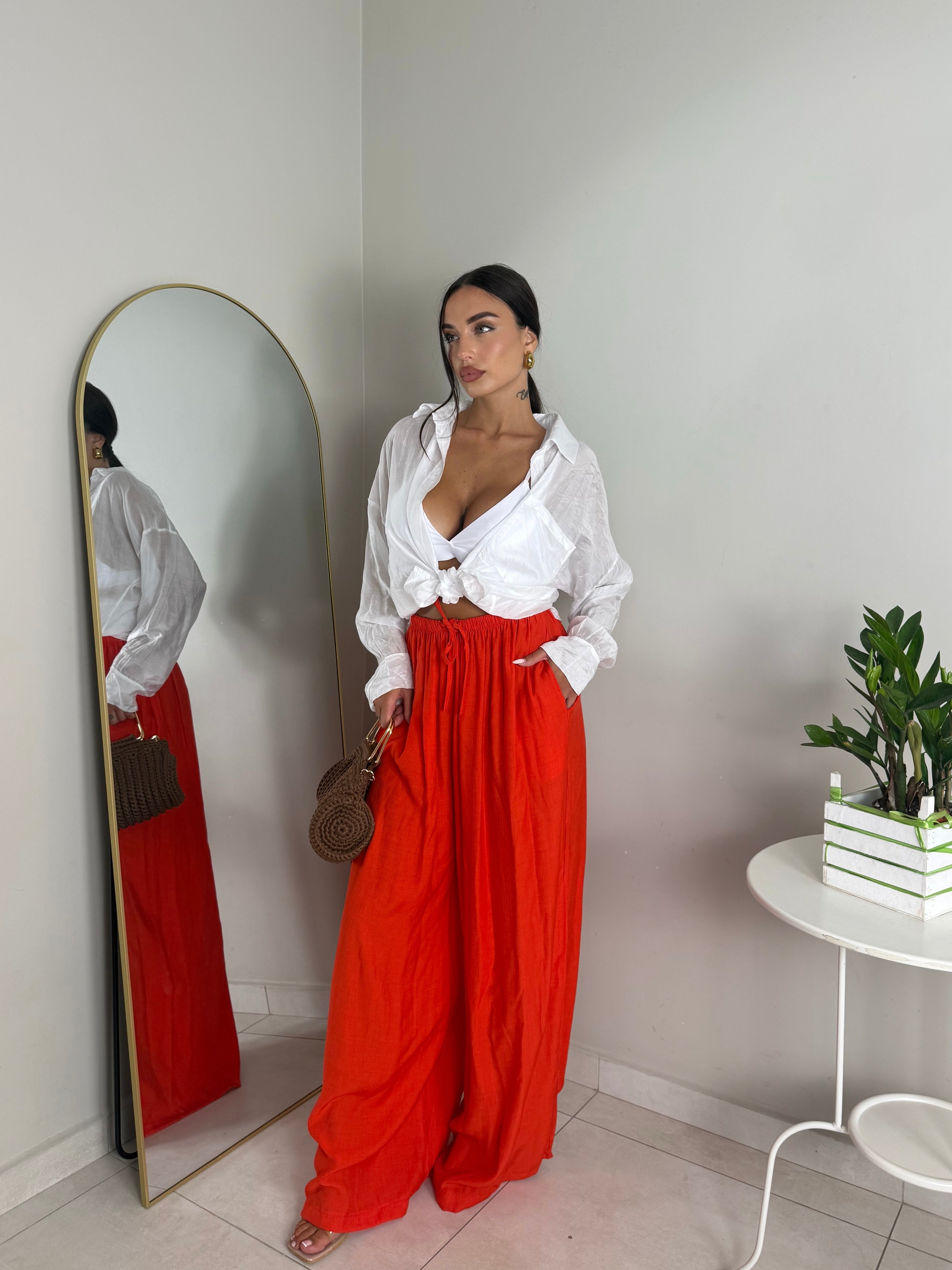 PANTALONE MARBELLA ROSSO