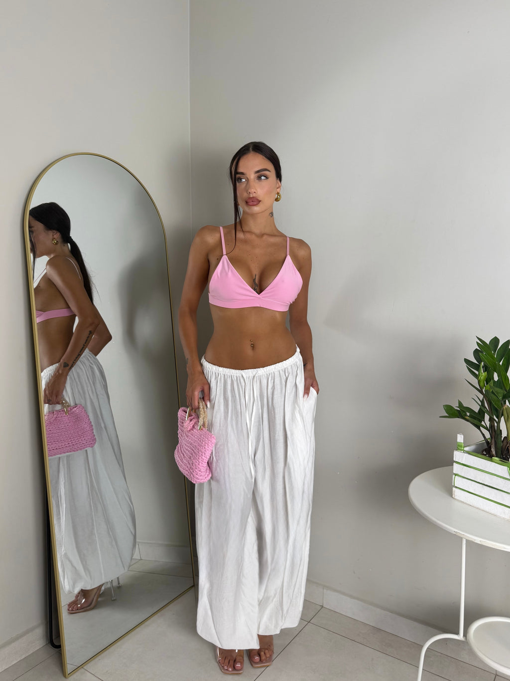 PANTALONE MARBELLA BIANCO