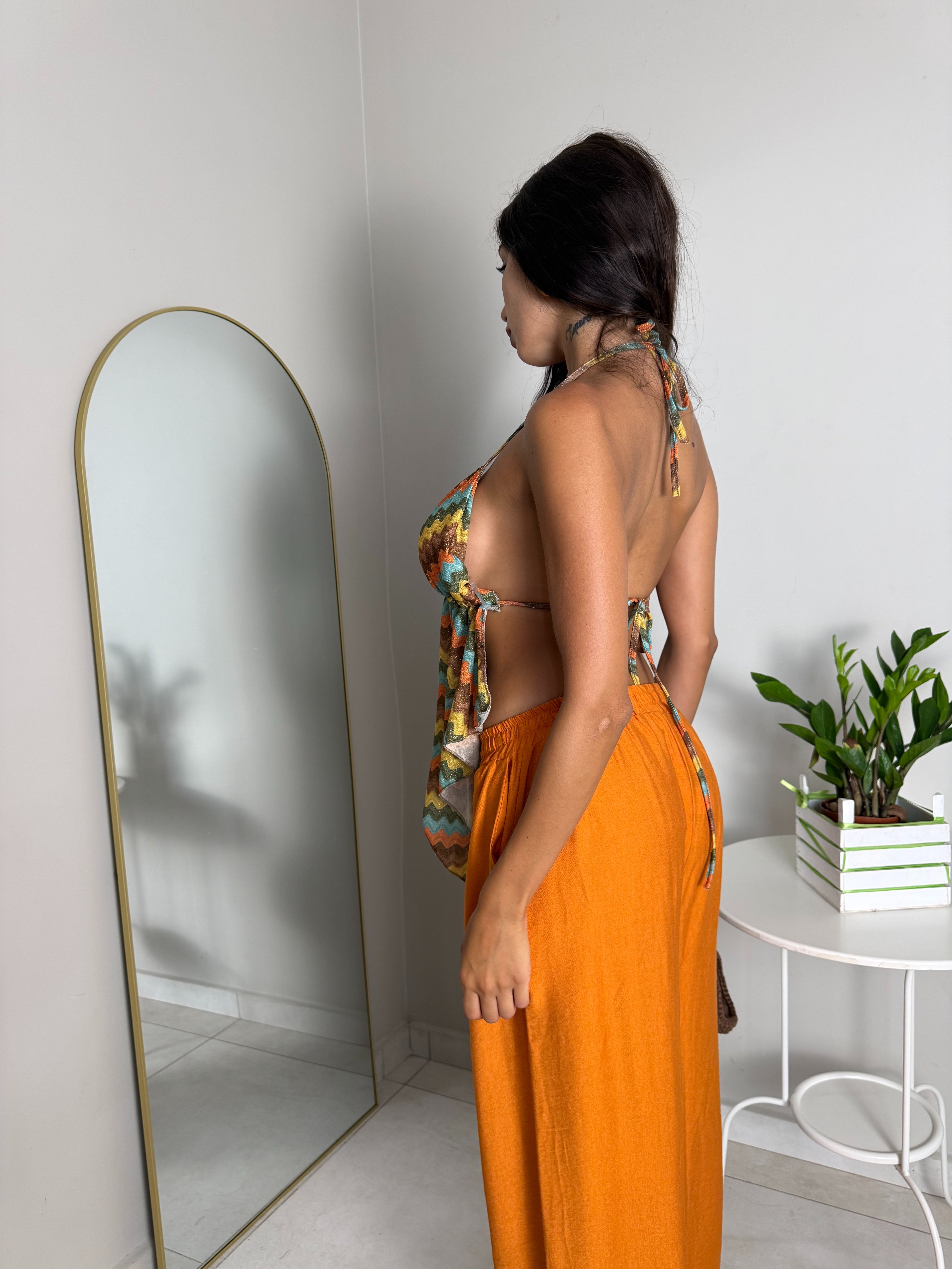 TOP STILE MISSONI ARANCIO