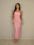 DRESS A POIS ROSA
