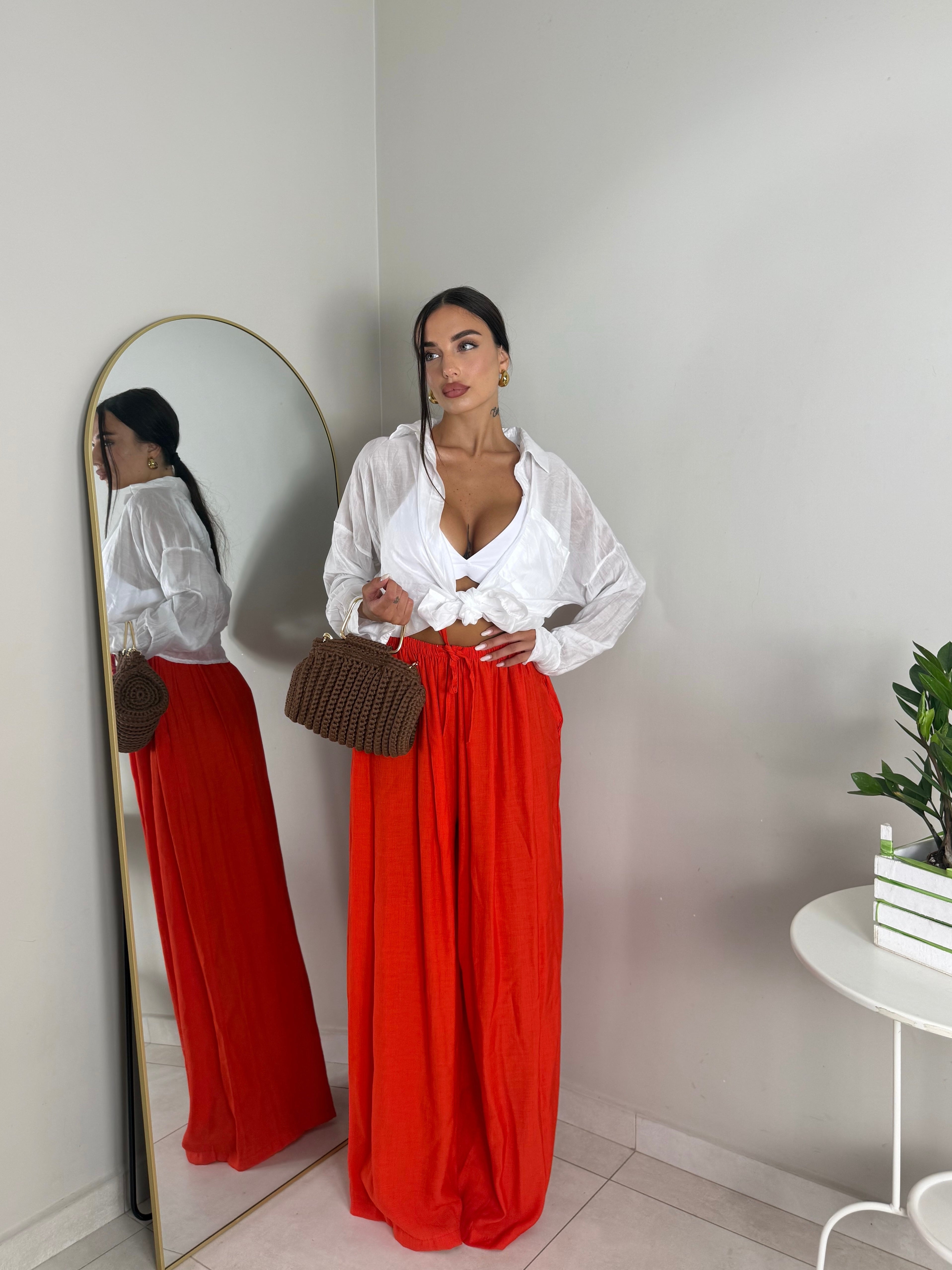 PANTALONE MARBELLA ROSSO
