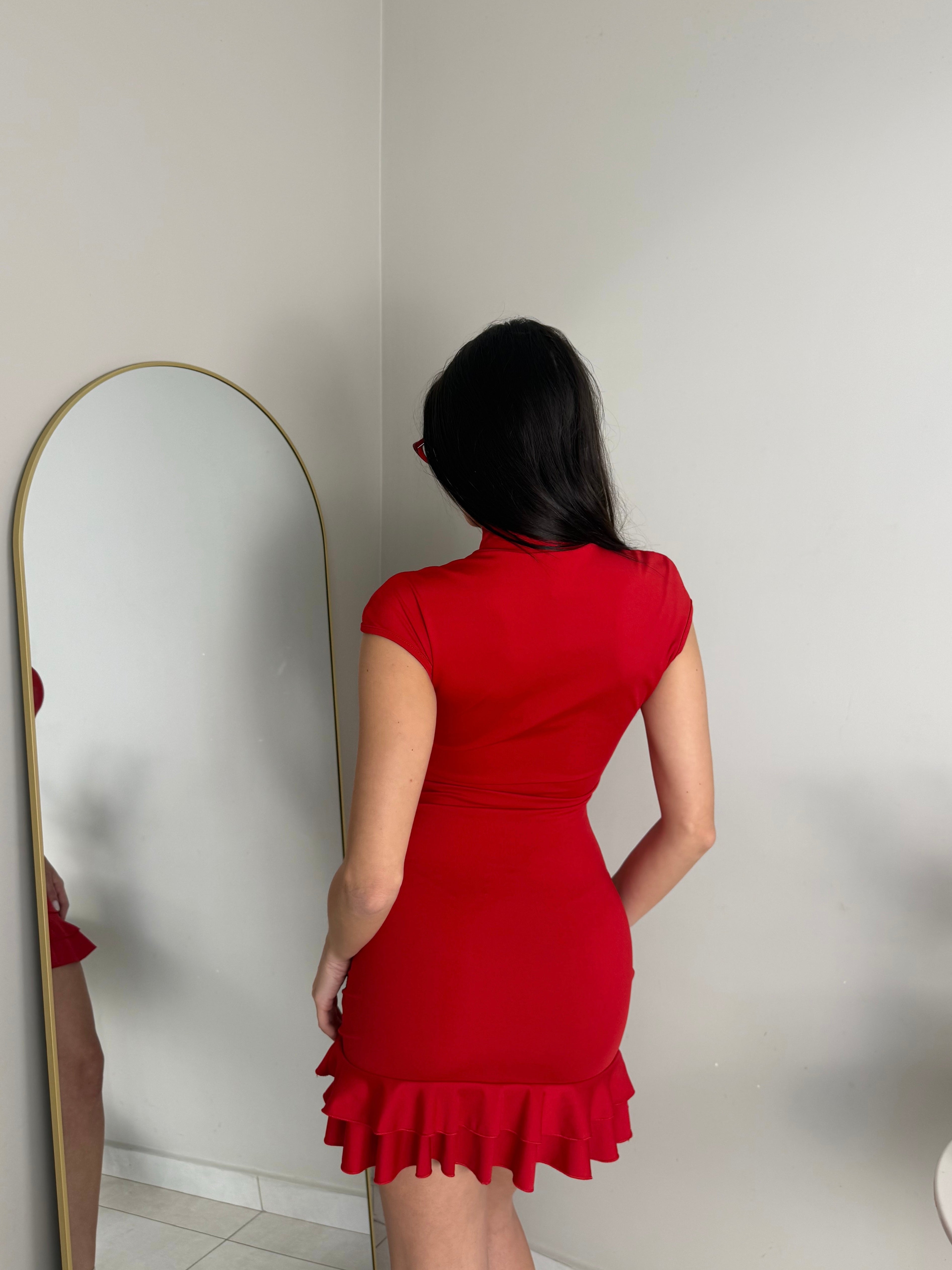 DRESS AMELIA ROSSO