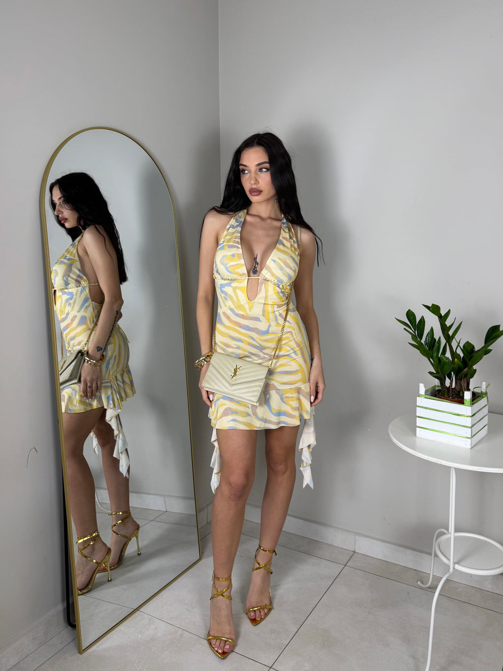 DRESS MARIPOSA GIALLO