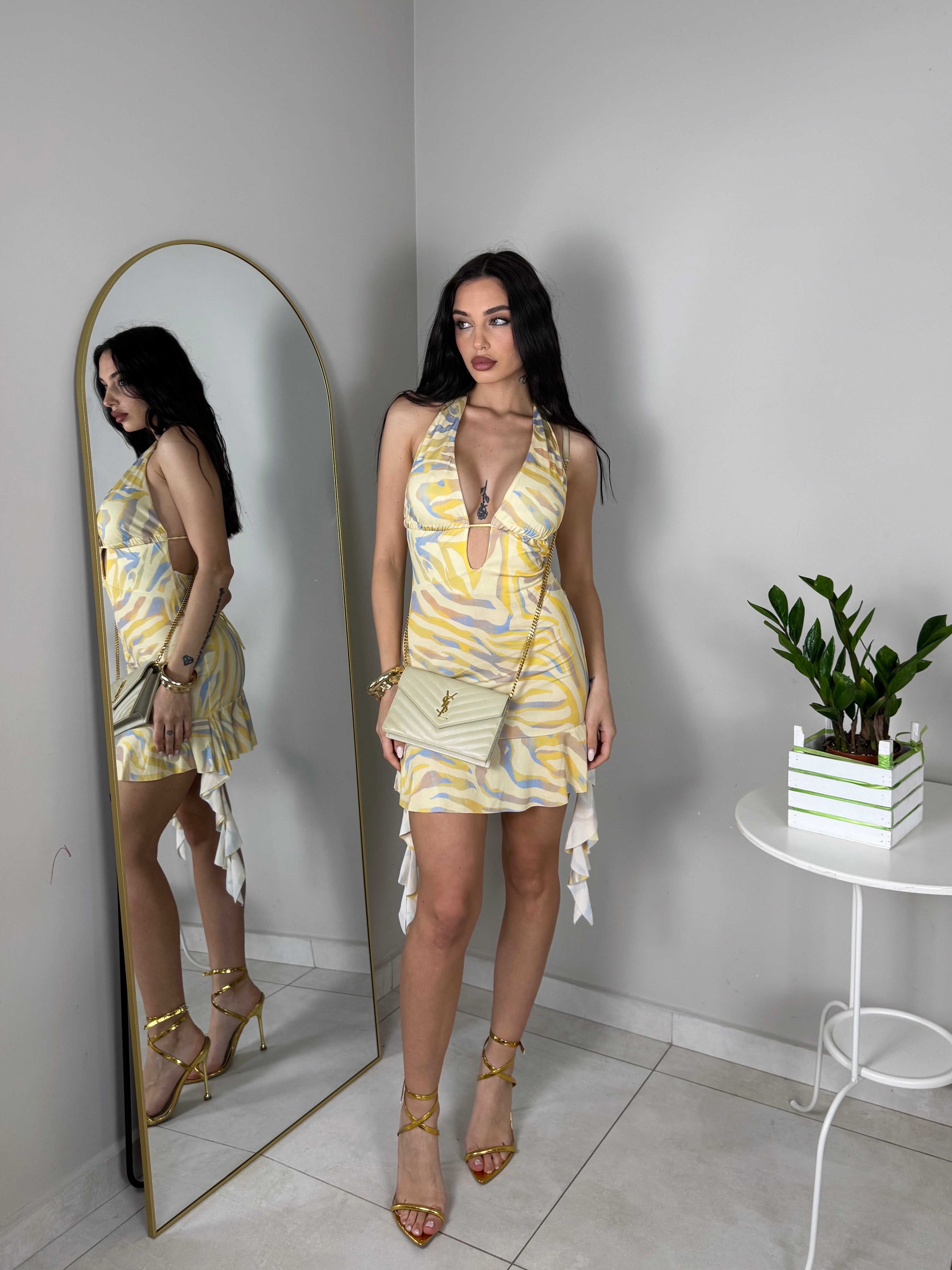 DRESS MARIPOSA GIALLO