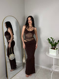 DRESS AMNESIA MARRONE