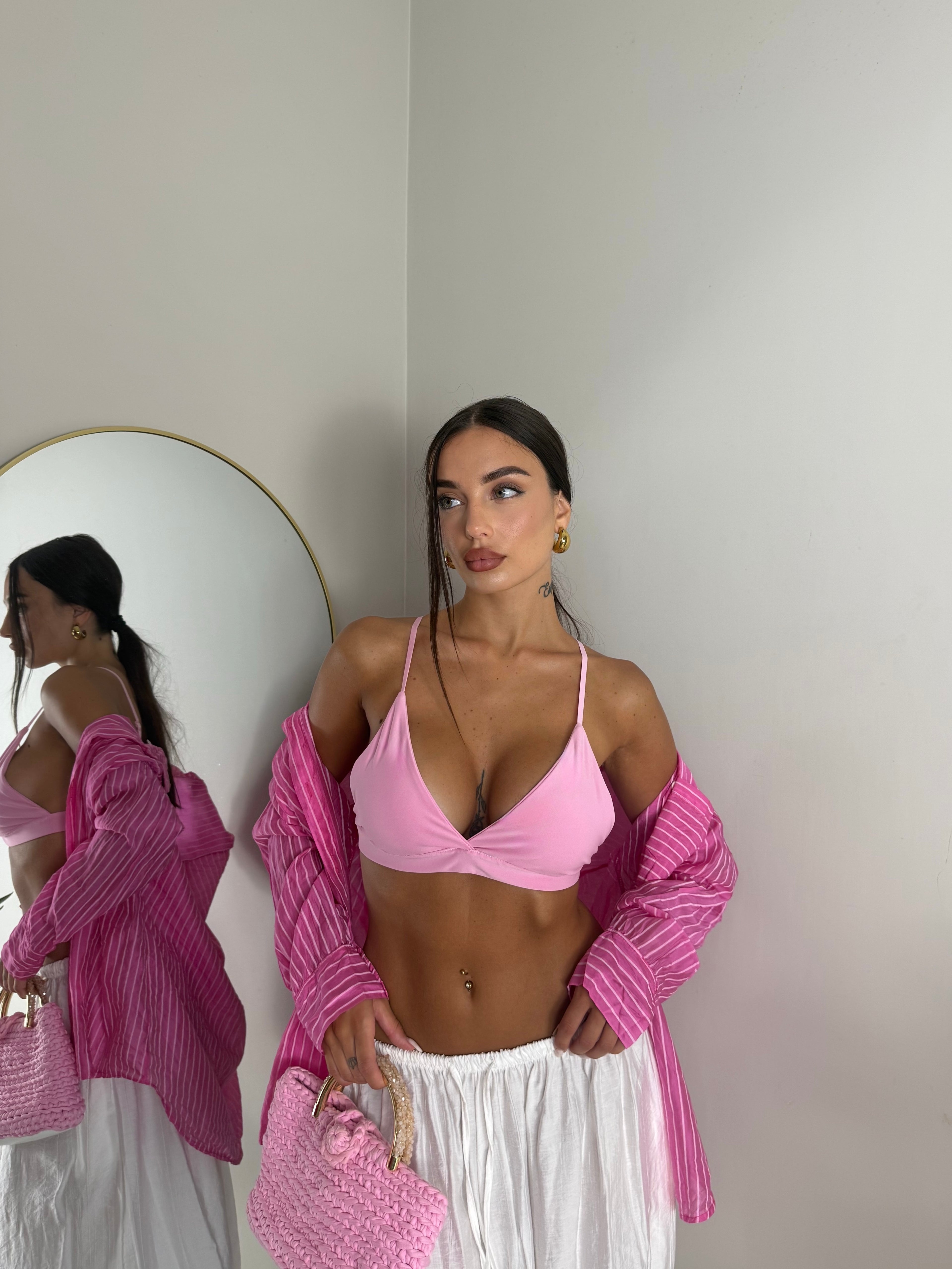 MINI TOP ROSA