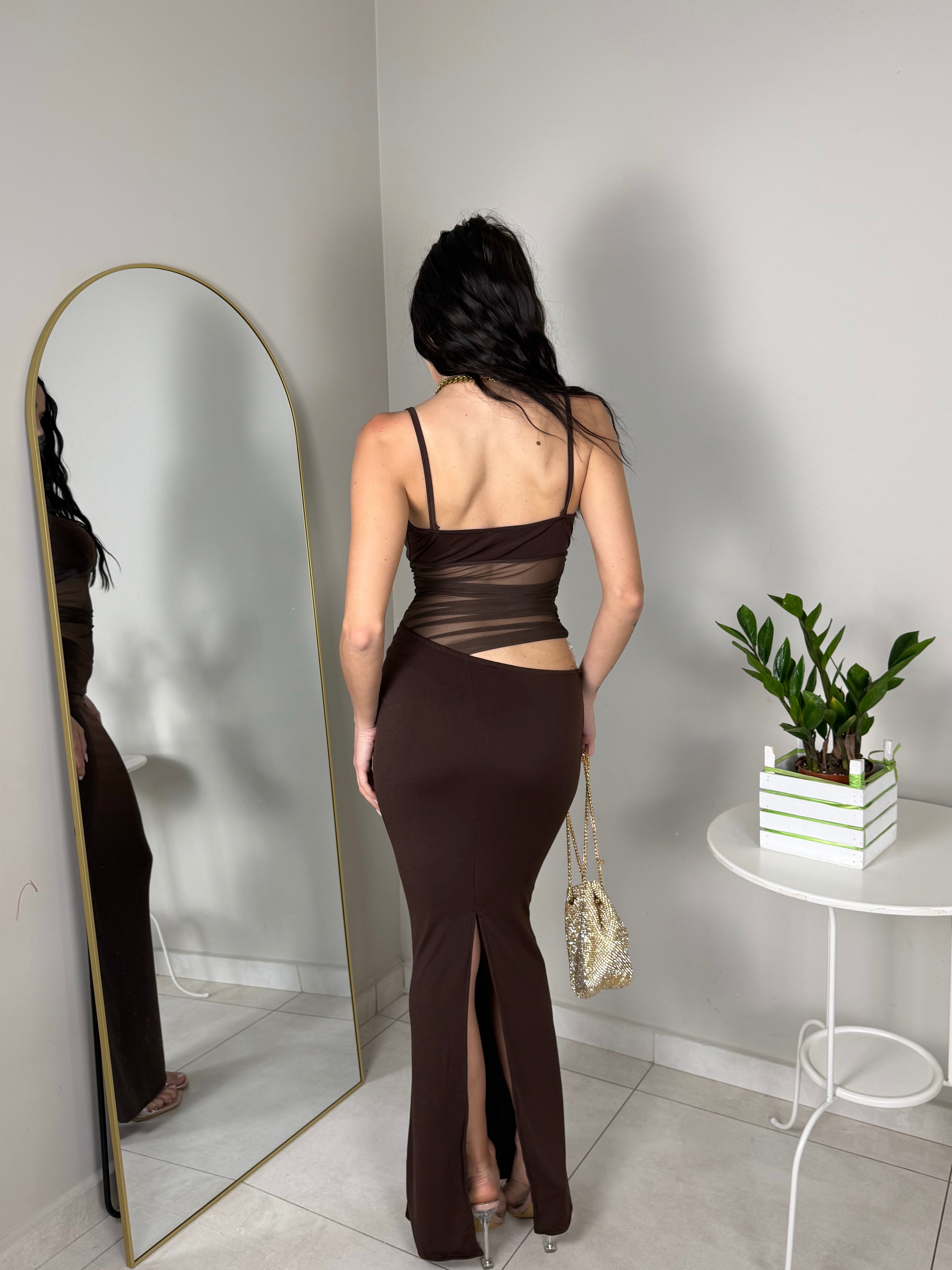 DRESS AMNESIA MARRONE