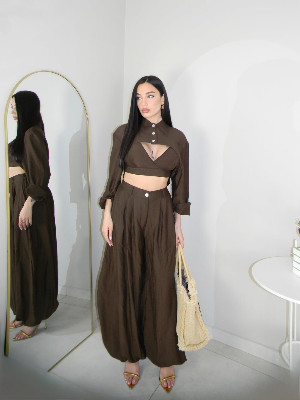 COORDINATO HANNA MARRONE
