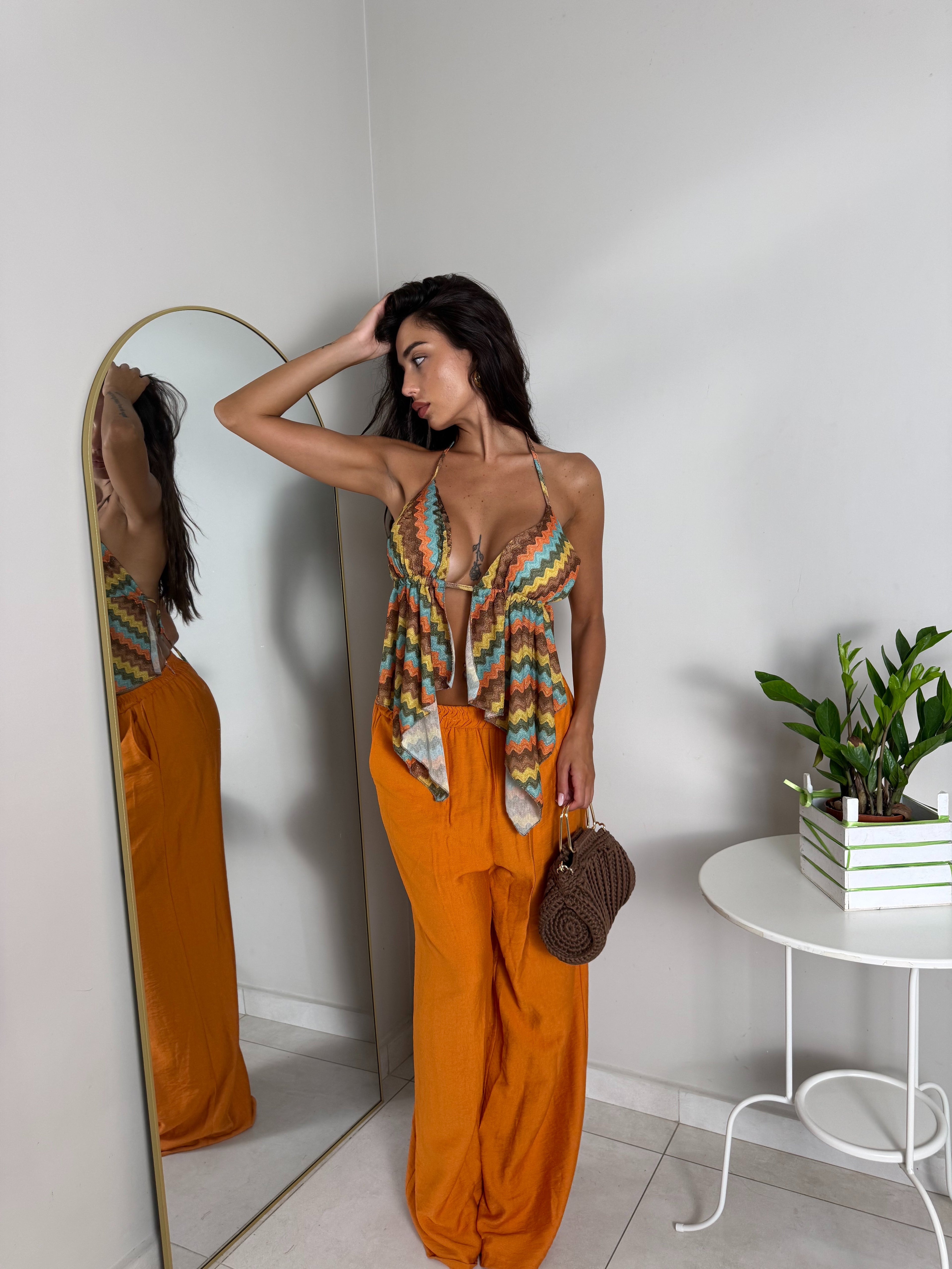 TOP STILE MISSONI ARANCIO