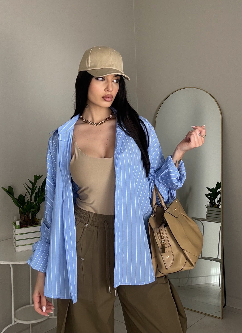 CAMICIA CELESTE