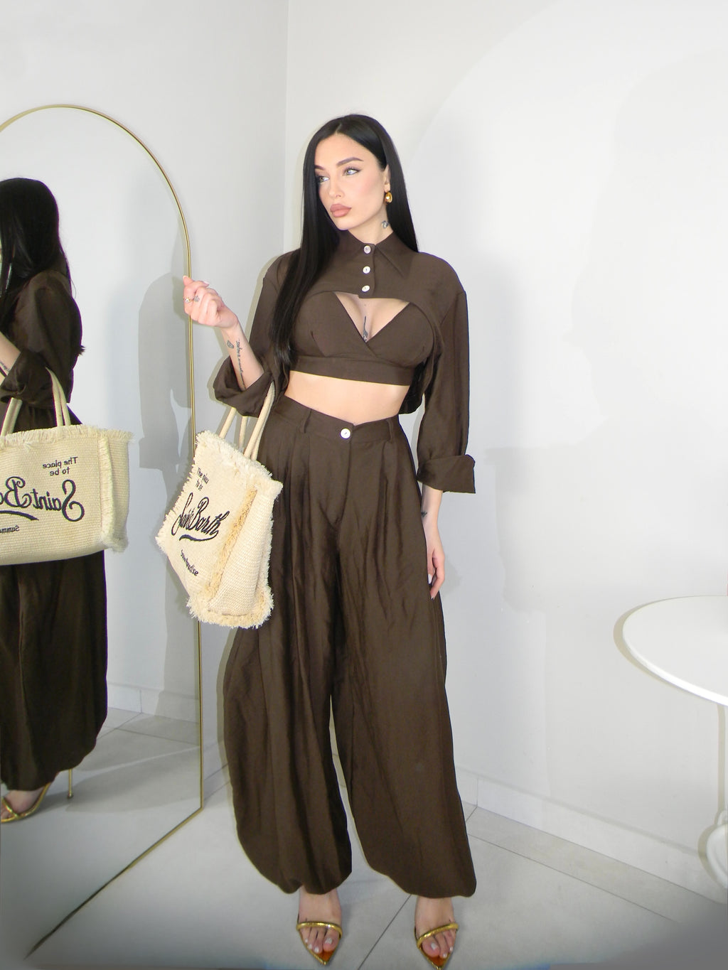 COORDINATO HANNA MARRONE