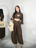 COORDINATO HANNA MARRONE