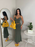CORDSET MICHELLE VERDE MILITARE