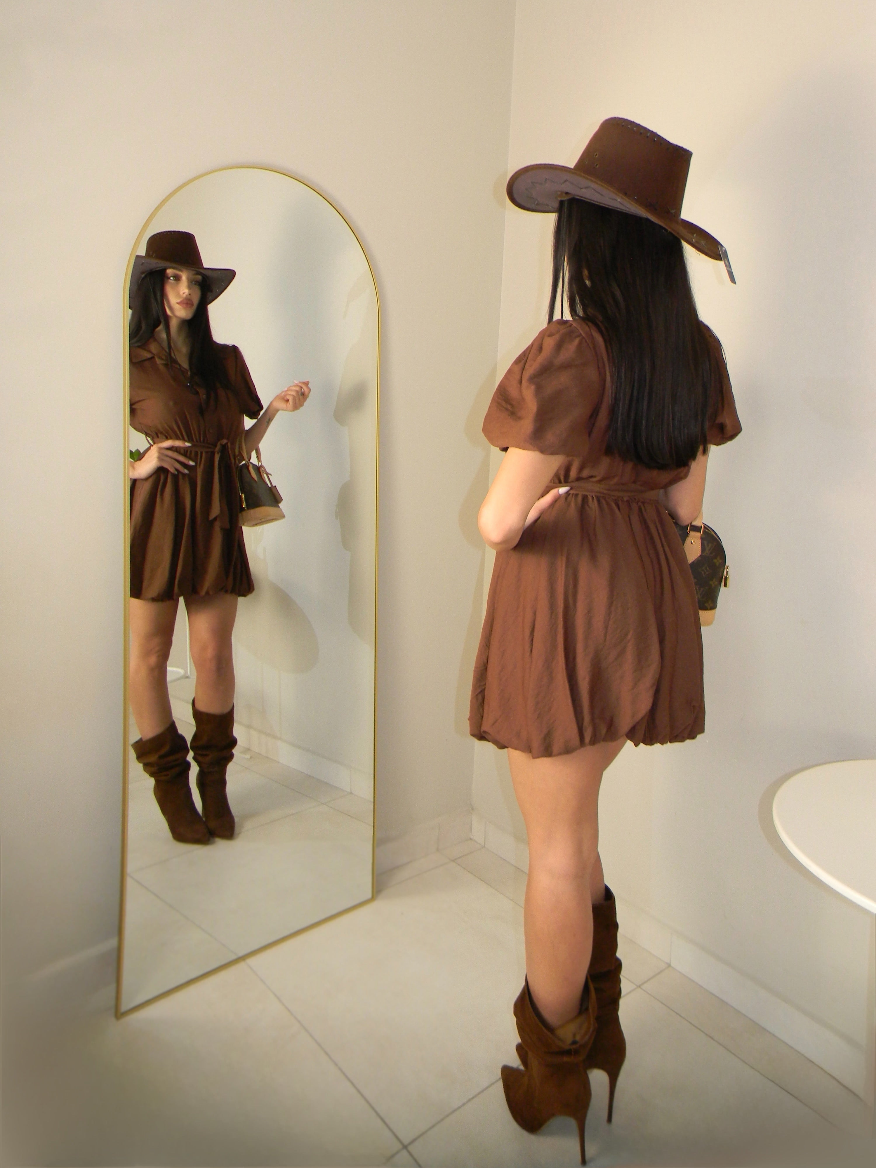 DRESS KATE MARRONE
